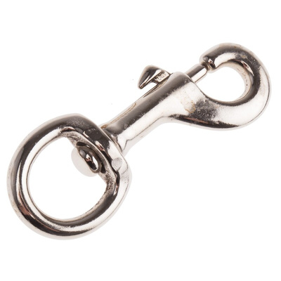 RS PRO Nickel Plated Steel Swivel Spring Hook