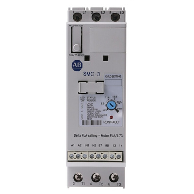 Allen Bradley Soft Starter, Soft Start, 7.5 kW, 460 V ac, 3 Phase, IP2X