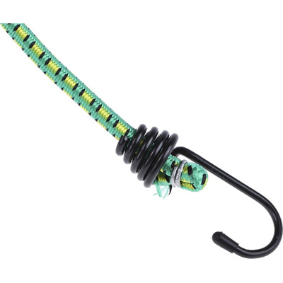 RS PRO 2 Hooks Bungee Cord, 609mm Long, 8 mm Diameter