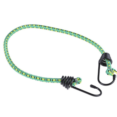 RS PRO 2 Hooks Bungee Cord, 609mm Long, 8 mm Diameter