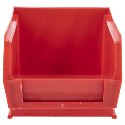 RS PRO PP Storage Bin, 76mm x 101mm, Red