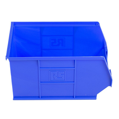 RS PRO PP Storage Bin, 130mm x 150mm, Blue