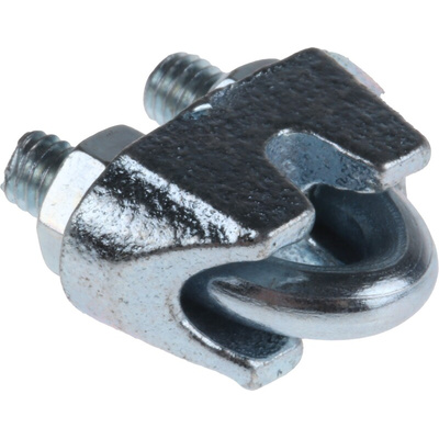 RS PRO Steel 3mm Diameter Wire Rope Clamp