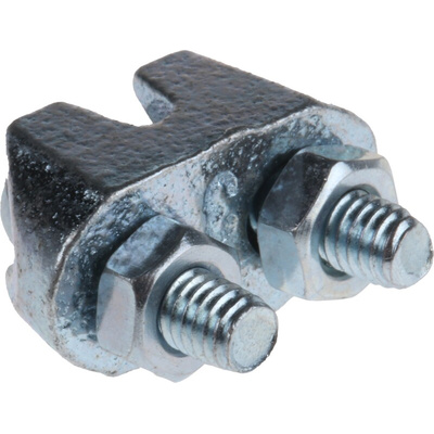 RS PRO Steel 3mm Diameter Wire Rope Clamp