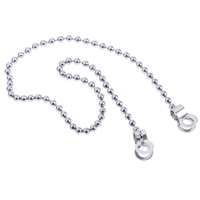 RS PRO Chrome Plated Brass Chain, 300mm Length