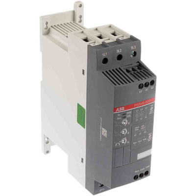 ABB Soft Starter, Soft Start, 22 kW, 600 V ac, 3 Phase, IP10, IP20