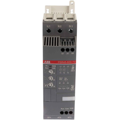ABB Soft Starter, Soft Start, 22 kW, 600 V ac, 3 Phase, IP10, IP20