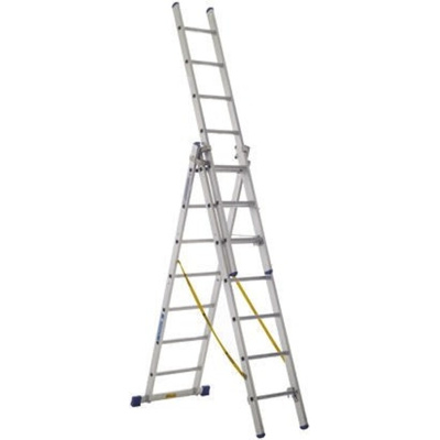 Zarges Aluminium Combination Ladder 21 steps 5m open length