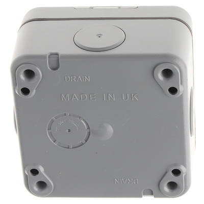 Switch Enclosure for use with Masterseal Plus Switch, Neon Module, 95mm Width,95mm Length, Screw Fixing