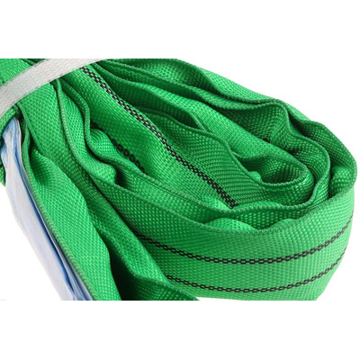 RS PRO 1m Green Lifting Sling Round, 2t