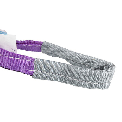 RS PRO 1m Purple Lifting Sling Webbing, 1t