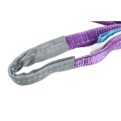 RS PRO 1m Purple Lifting Sling Webbing, 1t