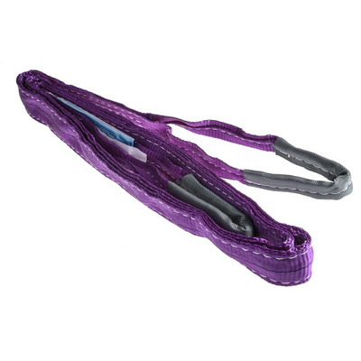 RS PRO 3m Purple Lifting Sling Webbing, 1t