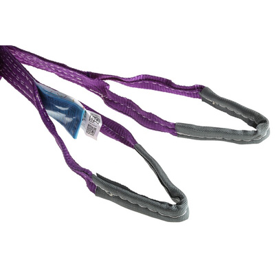 RS PRO 3m Purple Lifting Sling Webbing, 1t