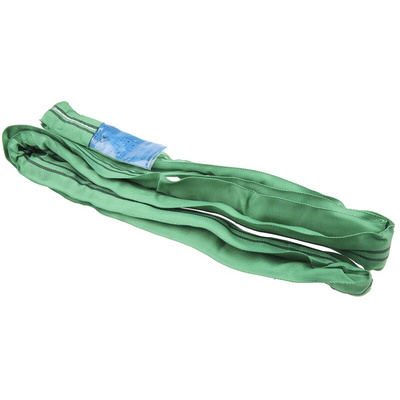 RS PRO 1.5m Green Lifting Sling Round, 2t