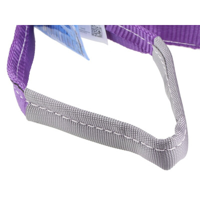 RS PRO 2m Purple Lifting Sling Webbing, 1t