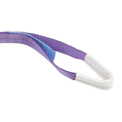 RS PRO 2m Purple Lifting Sling Webbing, 1t