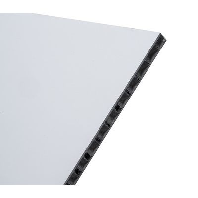 White Aluminium Sheet, 600mm Long, 600mm x 6mm