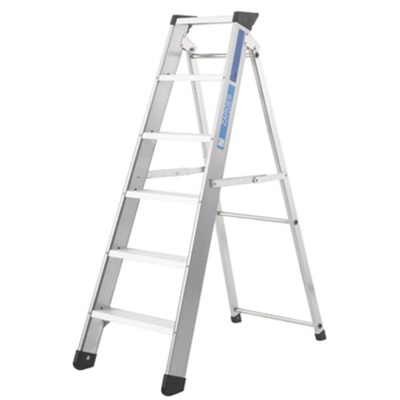 Zarges Aluminium 10 steps Step Ladder, 2.16m open length