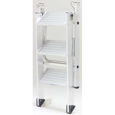 TUBESCA Aluminium 3 steps Step Ladder, 0.71m platform height