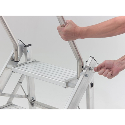 TUBESCA Aluminium 3 steps Step Ladder, 0.71m platform height