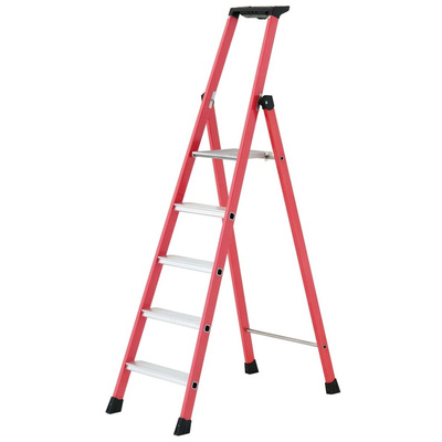 TUBESCA Fibreglass 3 steps Step Ladder, 0.69m platform height