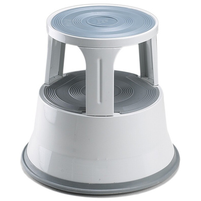 RS PRO 2 Tread Steel Kick Step 0.4m Platform Height, Grey