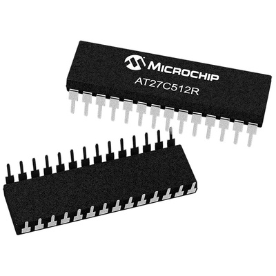 Microchip 512kbit EPROM 28-Pin PDIP, AT27C512R-45PU