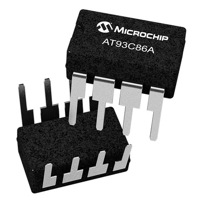 Microchip AT93C86A-10PU-2.7, 16kbit EEPROM Memory, 250ns 8-Pin PDIP Serial-3 Wire