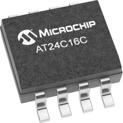 Microchip AT24C16C-SSHM-T, 16kbit EEPROM Memory Chip, 550ns 8-Pin SOIC Serial-I2C