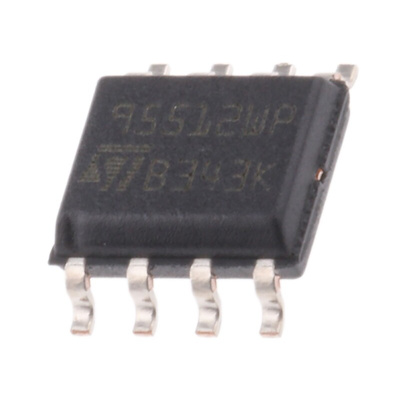STMicroelectronics M95512-WMN6P, 512kbit Serial EEPROM Memory, 40ns 8-Pin SOIC Serial-SPI