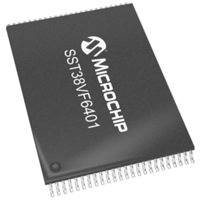 Microchip 64Mbit Parallel Flash Memory 48-Pin TSOP, SST38VF6401-90-5C-EKE