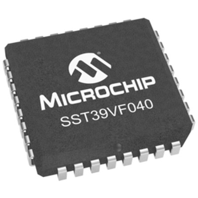 Microchip 4Mbit Parallel Flash Memory 32-Pin PLCC, SST39VF040-70-4C-NHE