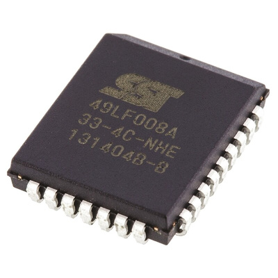 Microchip 8Mbit Parallel Flash Memory 32-Pin PLCC, SST49LF008A-33-4C-NHE