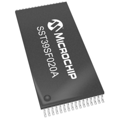 Microchip 2MB Parallel Flash Memory 32-Pin TSOP, SST39SF020A-70-4C-WHE