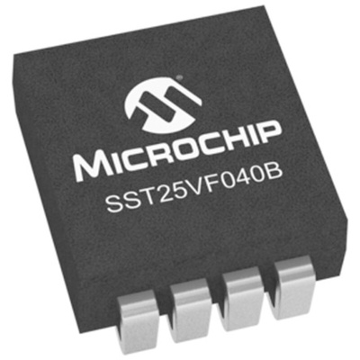 Microchip 4Mbit SPI Flash Memory 8-Pin SOIC, SST25VF040B-50-4I-S2AE