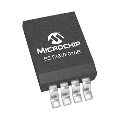 Microchip 16Mbit SPI Flash Memory 8-Pin SOIC, SST26VF016B-104V/SN