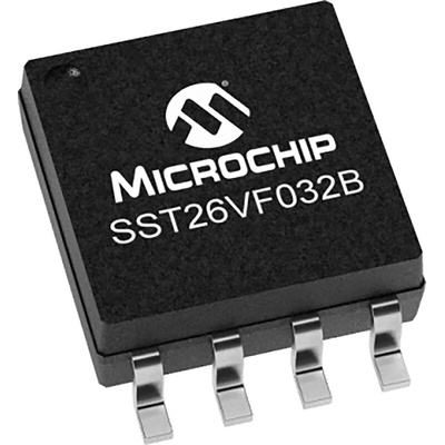 Microchip 32Mbit SPI Flash Memory 8-Pin SOIJ, SST26VF032BT-104I/SM