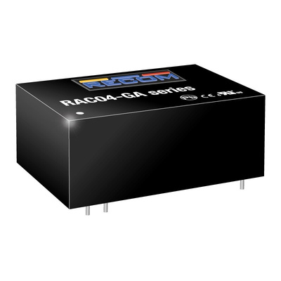 Recom, AC-DC Converter 440mA, 5 → 24 V dc 5-Pin, Standard RAC04-09SGA