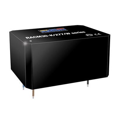 Recom, AC-DC Converter, 5 → 24 V dc, Potted RACM30-12SK/277/W