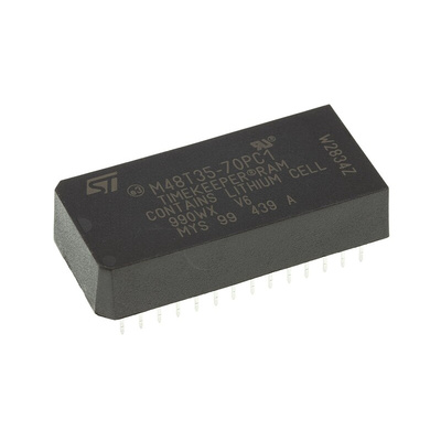 STMicroelectronics 32kbit 70ns NVRAM, 28-Pin PCDIP, M48T35-70PC1