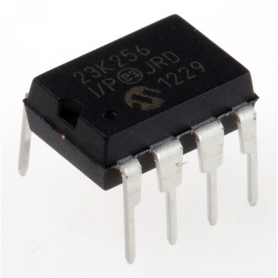 Microchip SRAM, 23K256-I/P- 256kbit