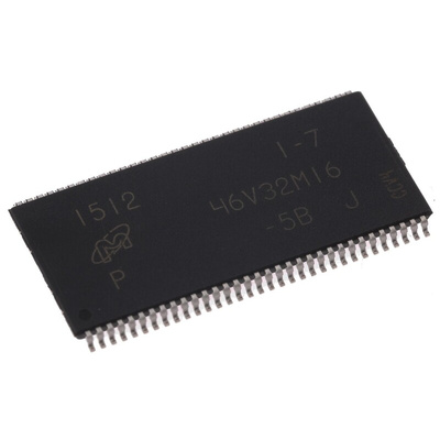 Micron MT46V32M16P-5B :J, DDR SDRAM Memory 512MB Surface Mount, 200MHz, 2.5 V to 2.7 V, 66-Pin TSOP