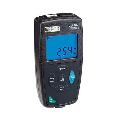 Chauvin Arnoux C.A 1821 E, J, K, N, R, S, T Input Wireless Digital Thermometer, for Temperature measurement Use