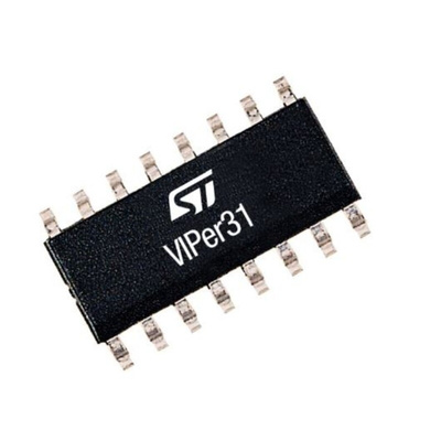 STMicroelectronics, High Voltage Switcher 2A, 4.5 to 30 V 16-Pin, SOP-16 VIPER317LDTR