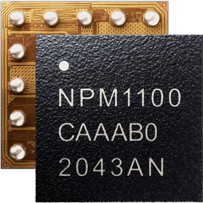 Nordic Semiconductor nPM1100-CAAB-R7, Li Ion Charger IC, 5 V, 660mA, WLCSP