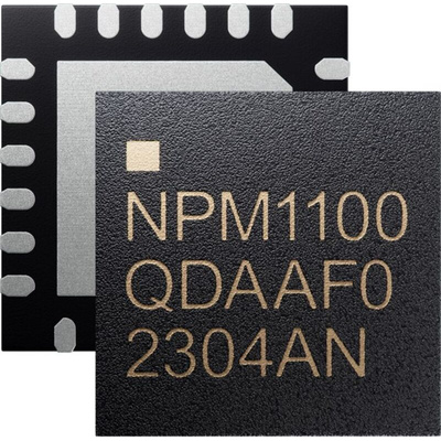 Nordic Semiconductor nPM1100-QDAA-R7, Li Ion Charger IC, 5 V, 660mA 24-Pin, QFN24