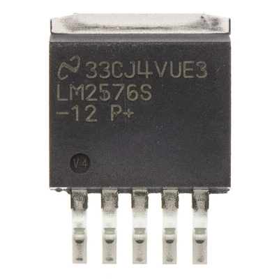 Texas Instruments, LM2576S-12/NOPB Step-Down Switching Regulator, 1-Channel 3A 5-Pin, D2PAK