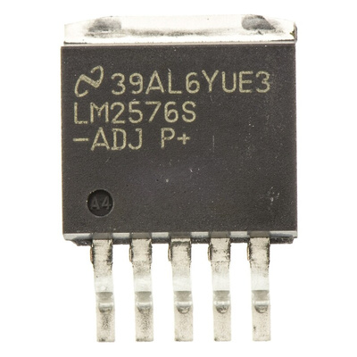 Texas Instruments, LM2576S-ADJ/NOPB Step-Down Switching Regulator, 1-Channel 3A Adjustable 6-Pin, D2PAK