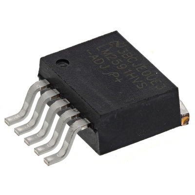 Texas Instruments, LM2591HVS-ADJ/NOPB Step-Down Switching Regulator, 1-Channel 1A Adjustable 5-Pin, D2PAK